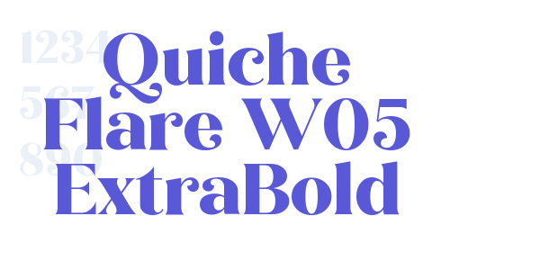 Quiche Flare W05 ExtraBold font free