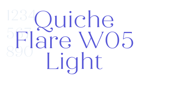 Quiche Flare W05 Light font free