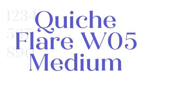 Quiche Flare W05 Medium font free