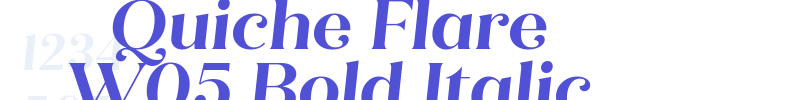 Quiche Flare W05 Bold Italic-font