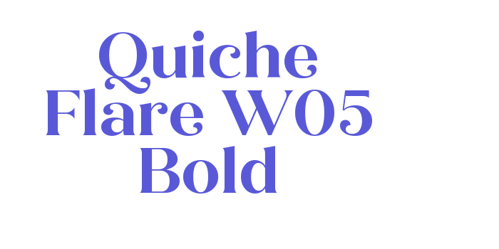 Quiche Flare W05 Bold Font Download