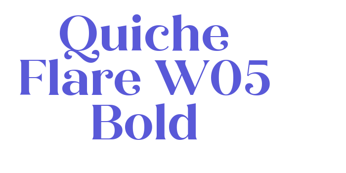 Quiche Flare W05 Bold Font