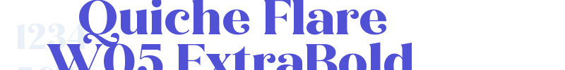Quiche Flare W05 ExtraBold-font