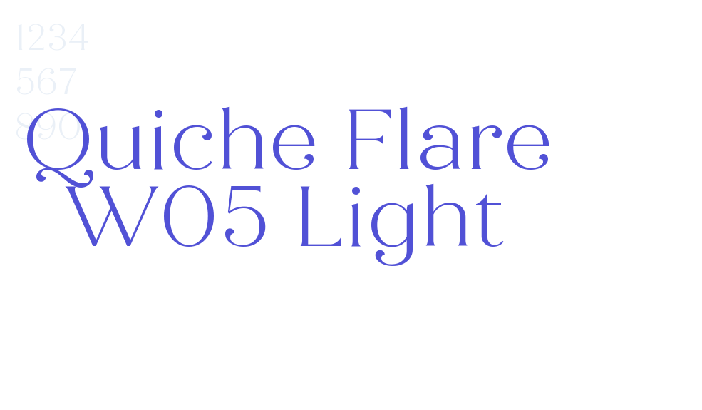 Quiche Flare W05 Light-font-download