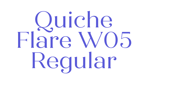 Quiche Flare W05 Regular Font Download