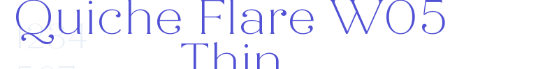 Quiche Flare W05 Thin-font