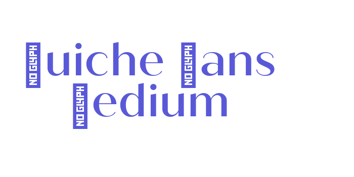 Quiche Sans Medium Font Download