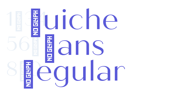 Quiche Sans Regular font free