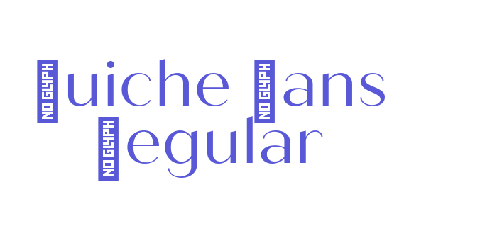 Quiche Sans Regular Font Download