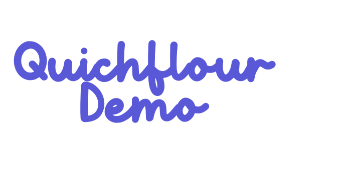 Quichflour Demo Font Download