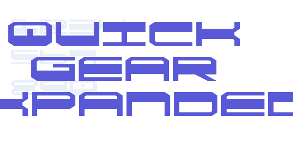 Quick Gear Expanded font free