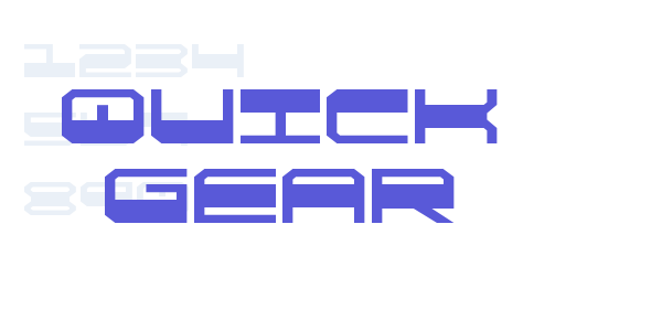 Quick Gear font free