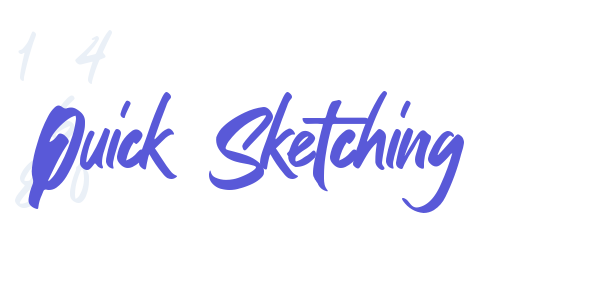 Quick Sketching font