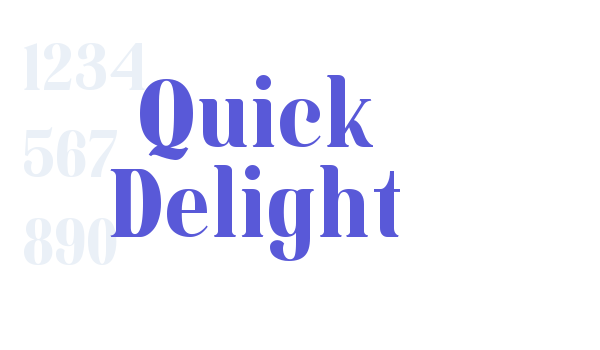 Quick Delight Font