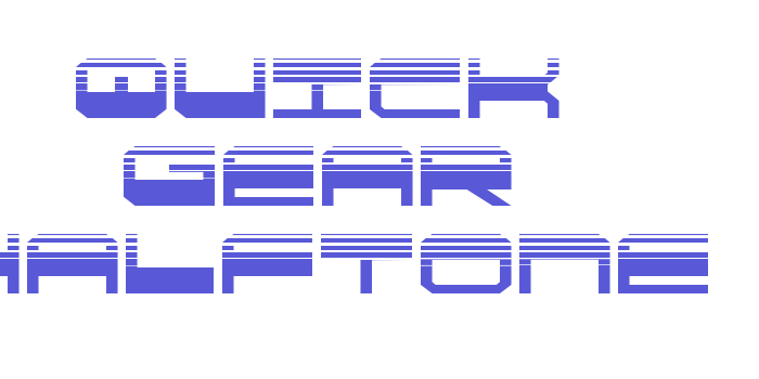 Quick Gear Halftone Font Download