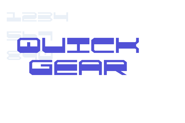 Quick Gear Font Download