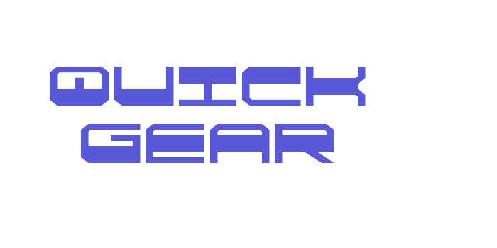 Quick Gear Font Download