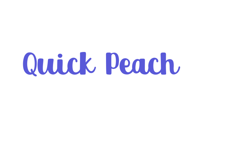 Quick Peach Font Download