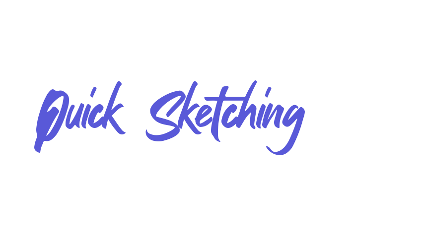 Quick Sketching Font Download