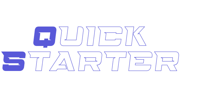 Quick Starter Font Download