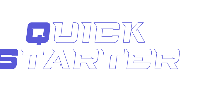 Quick Starter Font