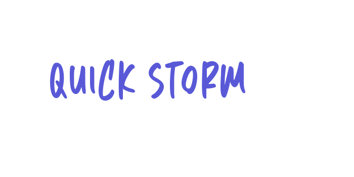 Quick Storm Font Download