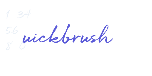 Quickbrush font free