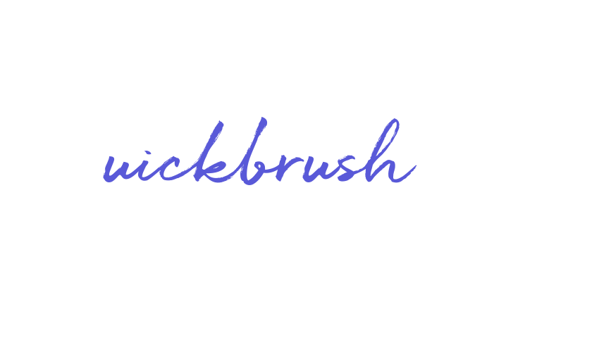 Quickbrush Font