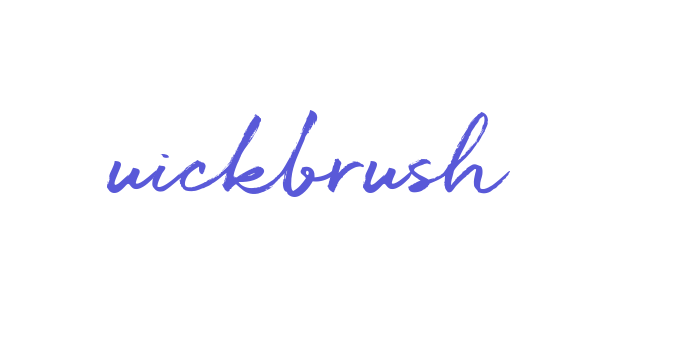 Quickbrush Font Download