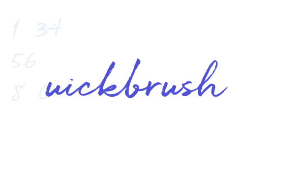 Quickbrush font download