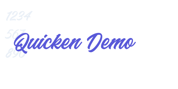 Quicken Demo font