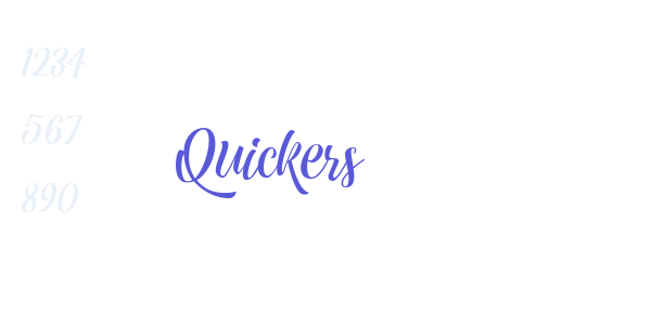 Quickers font free