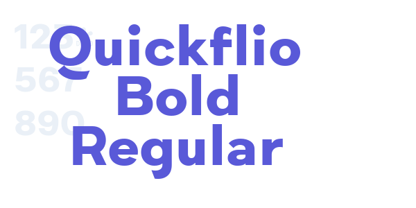 Quickflio Bold Regular font free