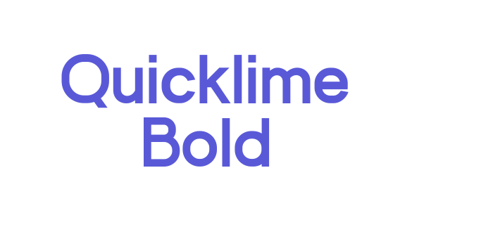 Quicklime Bold Font