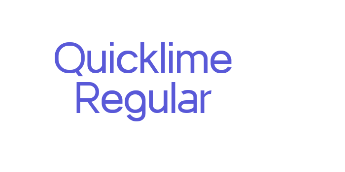 Quicklime Regular Font Download