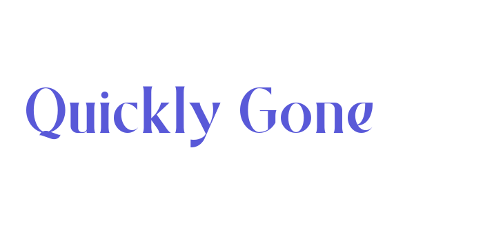 Quickly Gone Font Download