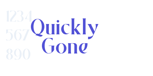 Quickly Gone-font-download
