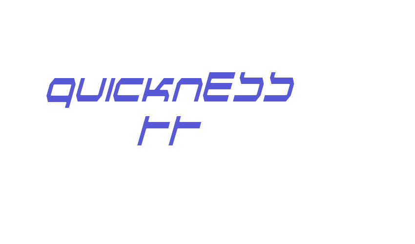 Quickness TT Font