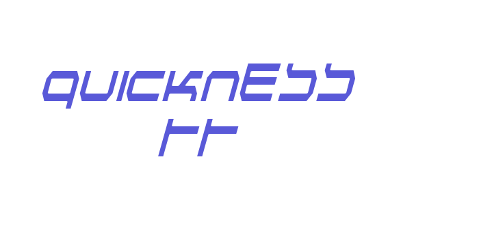 Quickness TT Font Download