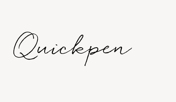 Quickpen Font