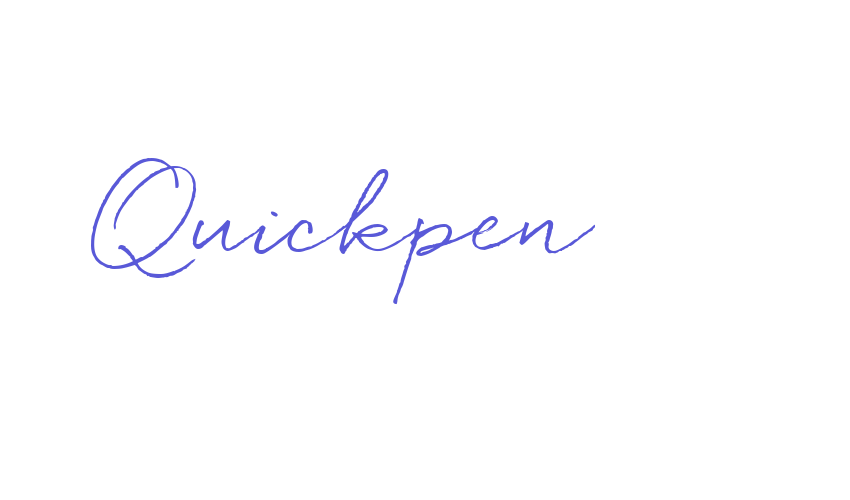 Quickpen Font Download