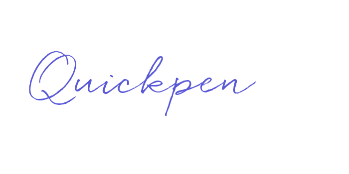 Quickpen Font Download