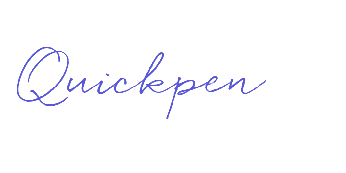 Quickpen Font