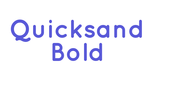 Quicksand Bold Font