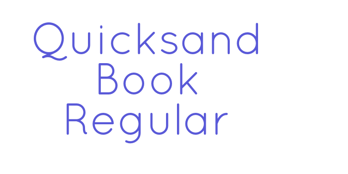 Quicksand Book Regular Font Download