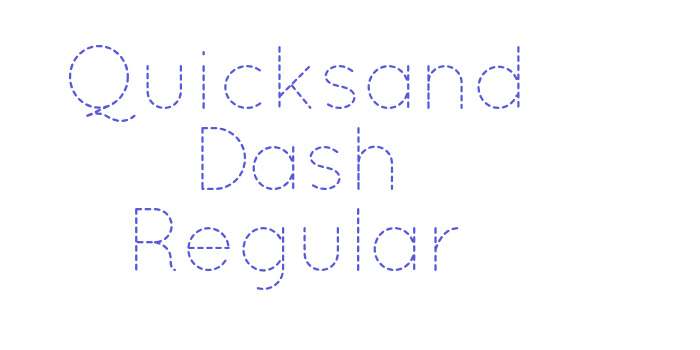 Quicksand Dash Regular Font Download