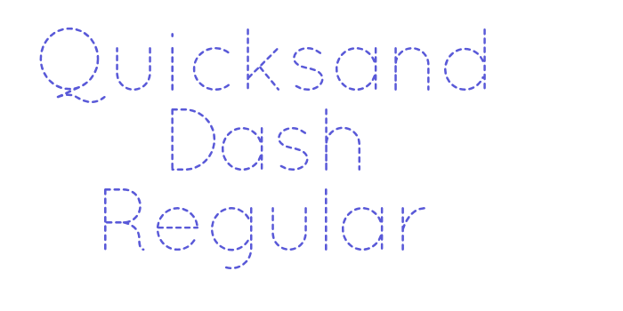 Quicksand Dash Regular Font