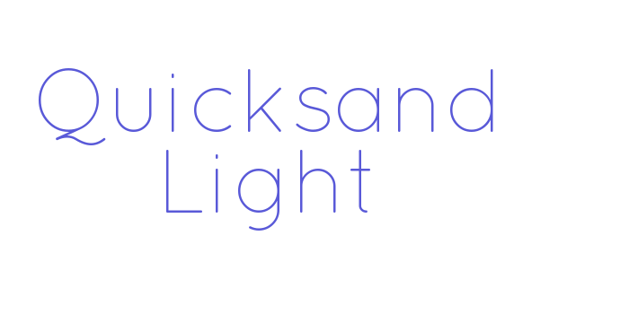 Quicksand Light Font