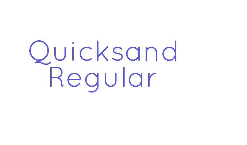 Quicksand Regular Font Download