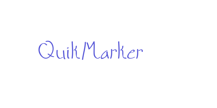 QuikMarker Font Download